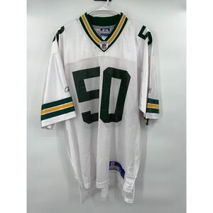 Reebok Authentic NFL Green Bay Packers Jersey A.J. Hawk 50 Size Large